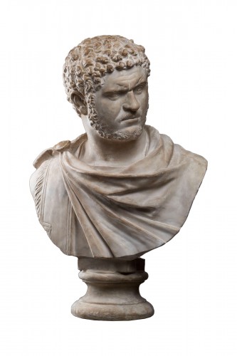 Plaster Bust Of Caracalla Italy, 19th Century 