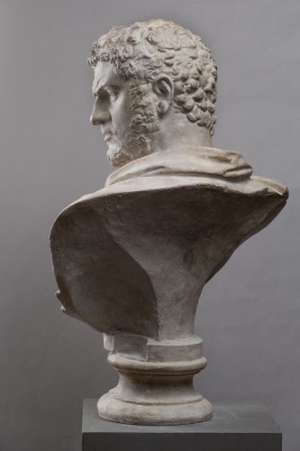 Sculpture  - Buste de Caracalla en plâtre Italie 19e siècle