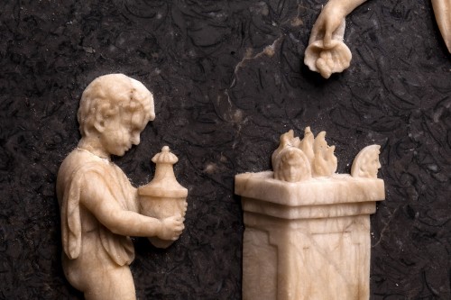 Sculpture  - Italian Neoclassical Marble Bas-relief Plaque 