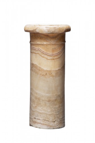 Egyptian banded alabaster jar, 1st Dynasty, 2965-2815 B.C.
