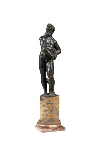Venetian bronze figure of Hercules, early 17th Century, Workshop of Roccata