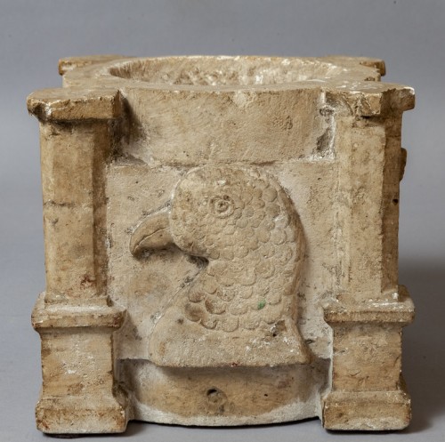 Mortier, Italie XIVe siècle - Sculpture Style 