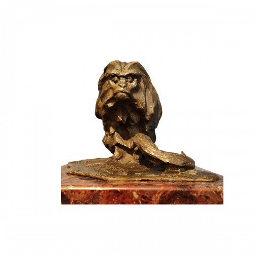 Marmouset Lion d'or - Guido Righetti (1875 - 1958)