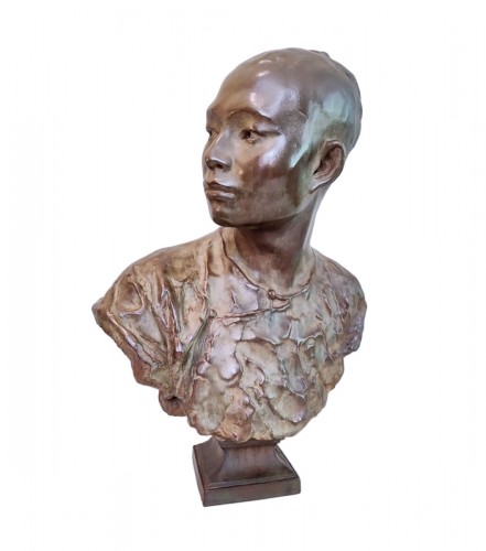 Jean-Baptiste Carpeaux (After) - Chinese Man, N°1  (study for Asia) (1868)