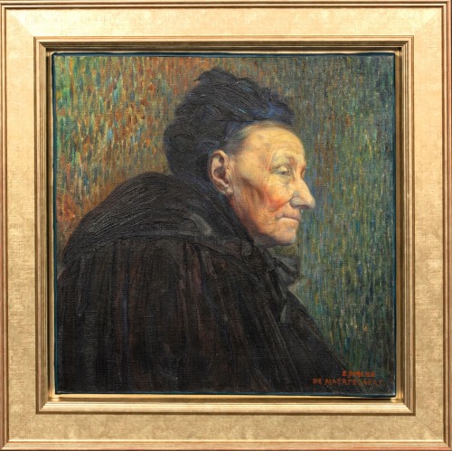 Paintings & Drawings  - Edmond de Maertelaere (1876 - 1938) Old woman, Pont Aven