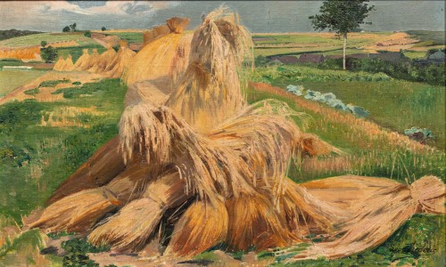 Landscape at Nafraiture by Léon Frederic (1856 - 1940)