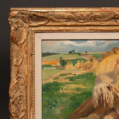 Paysage à Nafraiture par Léon Frederic (1856 - 1940) - Chastelain & Butes