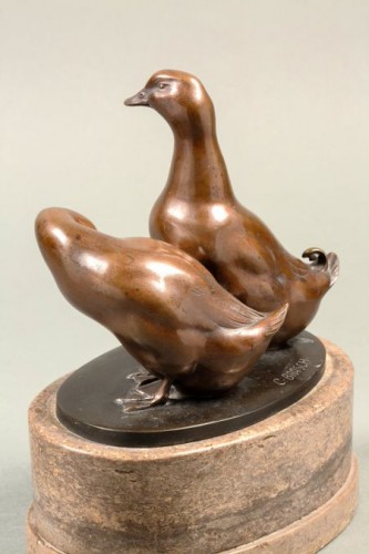 Couple de canards - Carl August Brasch (1866-1938) - Chastelain & Butes