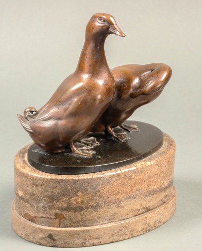 Antiquités - Couple de canards - Carl August Brasch (1866-1938)