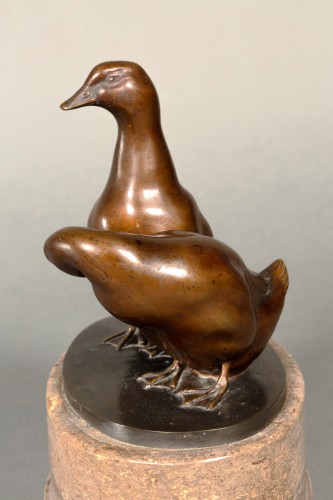 Antiquités - Couple de canards - Carl August Brasch (1866-1938)