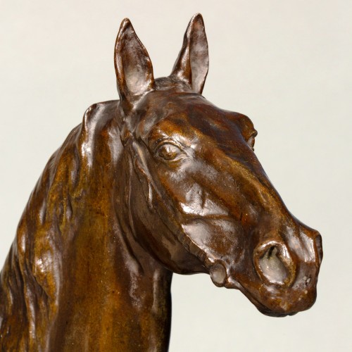Jument, cheval de chasse - Josuë Dupon (1864-1935) - 