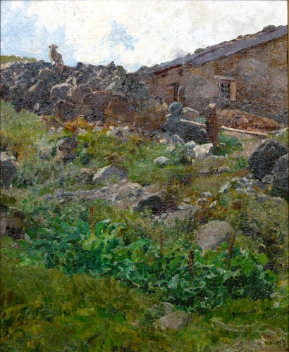 Tableaux et dessins Tableaux XIXe siècle - Cabane en Tyrol - Hermann Baisch (1846–1894)