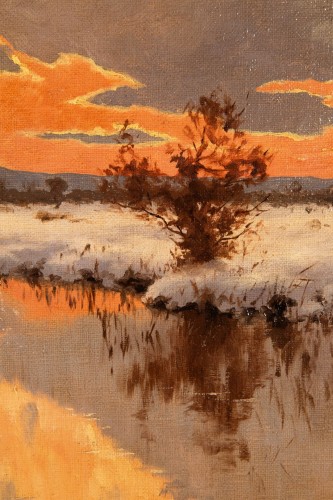 XXe siècle - Paysage hivernale de Carl Schaette (1884 - 1951