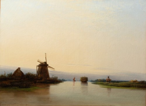 River landscape with mill, 1839 - Per Wickenberg (1812 - 1846)