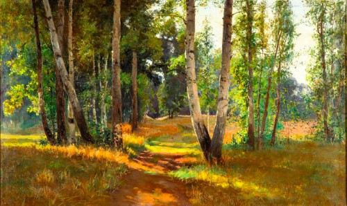 View of an Undergrowth, Feodor Petrovich Riznischen  (1965 - 1922)