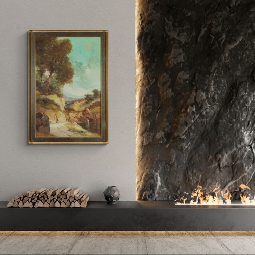  - Tableau de paysage capriccio de TONI BORDIGNON (1921-), de style des Maîtres anciens