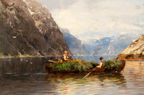 19th century - Summer in the fjords,  Georg Anton Rasmussen, 1842 - 1912