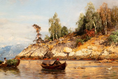 Antiquités - Summer in the fjords,  Georg Anton Rasmussen, 1842 - 1912