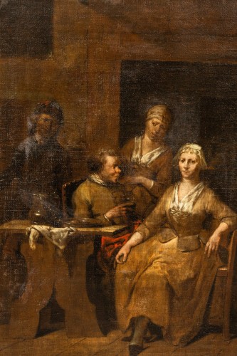  - L'entremetteuse - Jan Baptist Lambrechts (1680 - après 1731)