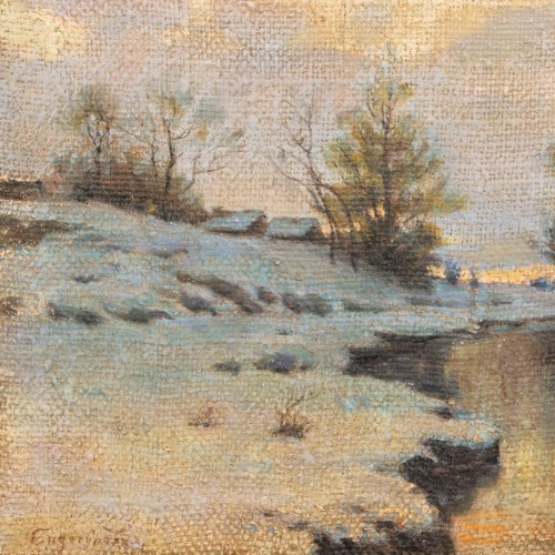 Early spring (Sketch) by Endogourov Ivan Ivanovitch (1861-1898) - 