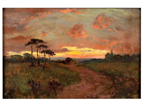 Sunset, late 19th century British school 