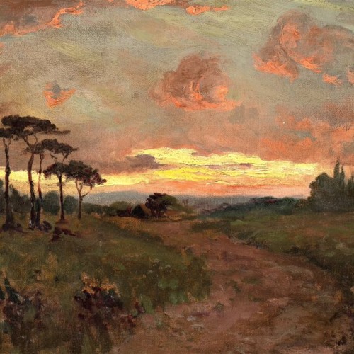 Evening Sky On A Vast Heath - Paintings & Drawings Style 