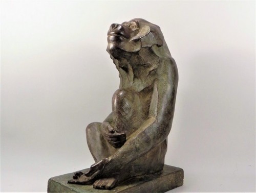 Sculpture  - Seated baboon after Akop GURDJAN (1881-1948) 