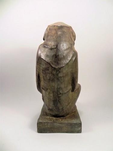 Babouin assis, bronze d’après Akop GURDJAN (1881-1948)  - 