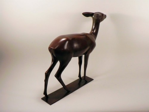 Wilhelm KRIEGER (A)(1877-1945) Deer.Ca1920 Bronze  - 