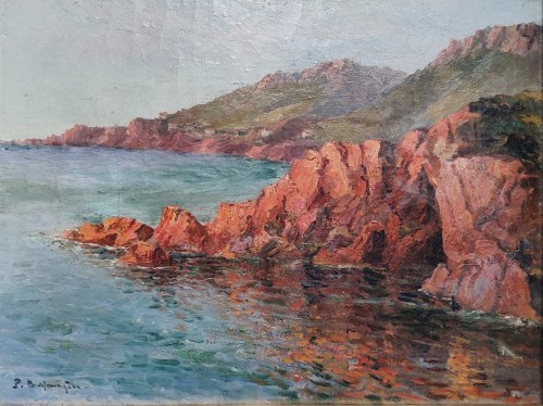 Formations rocheuses de la Calanche, Corse Paul Justin Marcel Balmigère (1882–1953) - Tableaux et dessins Style 