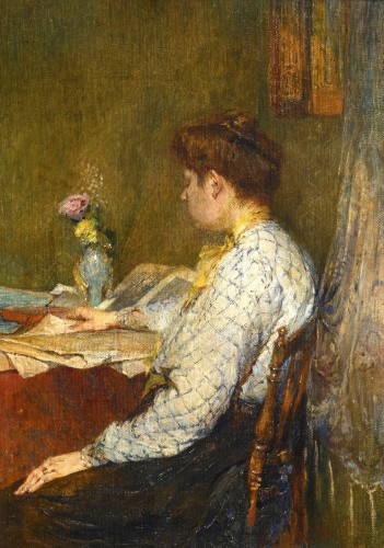 Femme lisant, vers 1896 - Tableaux et dessins Style 