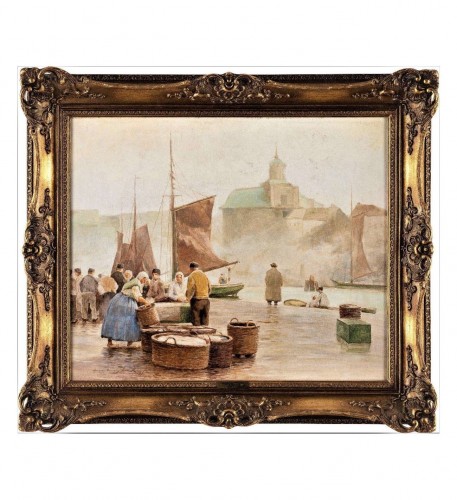 Paintings & Drawings  - Fish Market Hans - Heinz Luck Df.