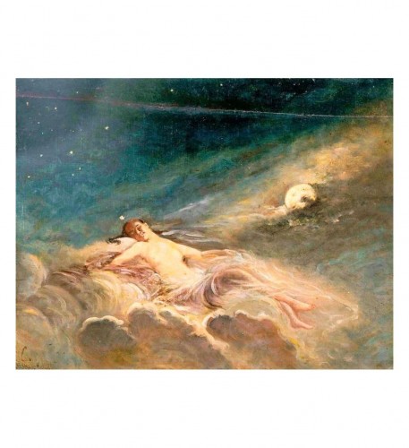 Tableaux et dessins Tableaux XIXe siècle - Selena - Charles Joshua Chaplin (1825 - 1891)