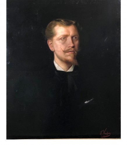 Portrait of a Man - Edmond Theodor Van Hove (1853 - 1913)