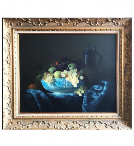 Still life with a Chinese bowl - Jean Grimal (1942-1998)