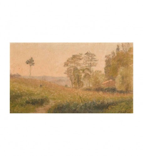 Paul Sébilleau (1847-1907) - Soirée de printemps mai 1901 - Tableaux et dessins Style Art nouveau