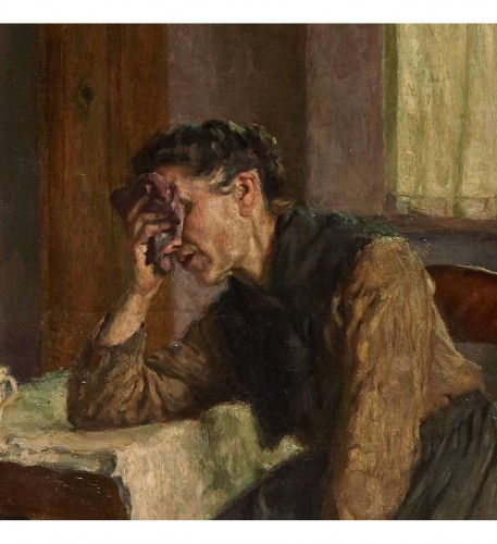 Tableaux et dessins Tableaux XIXe siècle - Van Aken Leo (1857-1904) - Mater Dolorosa