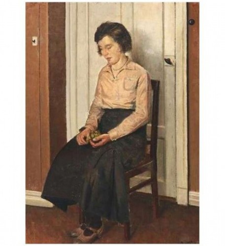 Woman with grapes, 1933 - Søeborg Axel (1872-1939)
