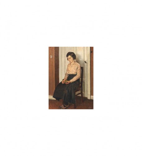 Femme avec des raisins, 1933 - Søeborg Axel (1872-1939) - Tableaux et dessins Style Art Déco