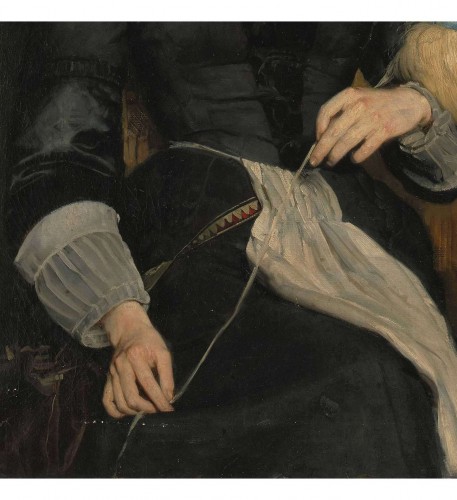 Renevier Julien (1847-1907) - Jeune fileuse de laine - Chastelain & Butes