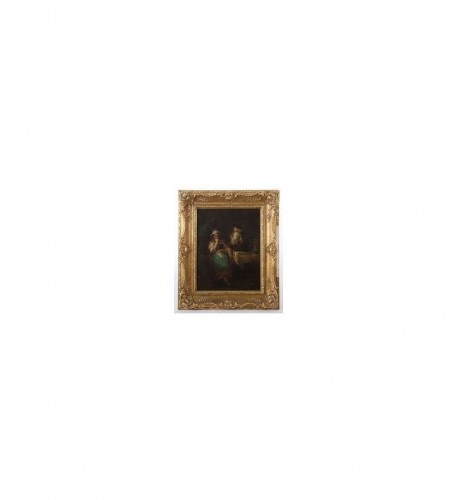 Tableaux et dessins Tableaux XIXe siècle - Kurzbauer Eduard (1840 - 1879) - La sérénade