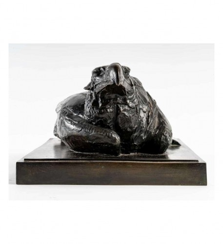 Sculpture Sculpture en Bronze - Aigle couché - Albéric Collin (1886-1962)