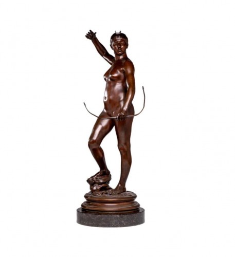 Diana the Huntress, Alexandre Falguière (1831–1900) - Sculpture Style Napoléon III