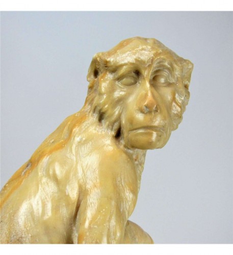 Yellow marble Monkey, Italy 1st half of the 19th century - 