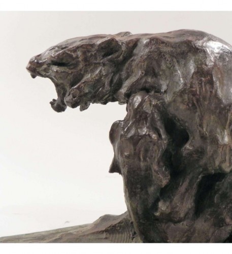 XXe siècle - Guido Righetti (1875-1958), Tigres combattants n°1