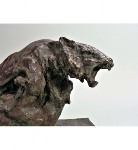 Antiquités - Guido Righetti (1875-1958), Tigres combattants n°1