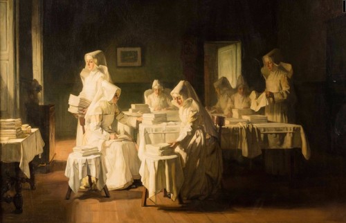 The nuns at the Hôtel Dieu de Beaune - Bail Joseph (1862-1921)