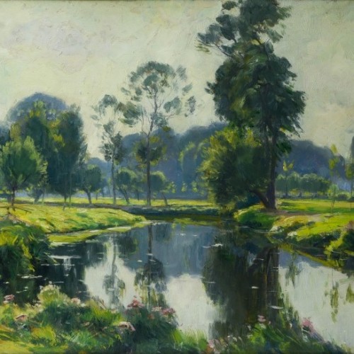 The Zenne near Beersel  - Louis Clesse (1889-1961) - Paintings & Drawings Style 