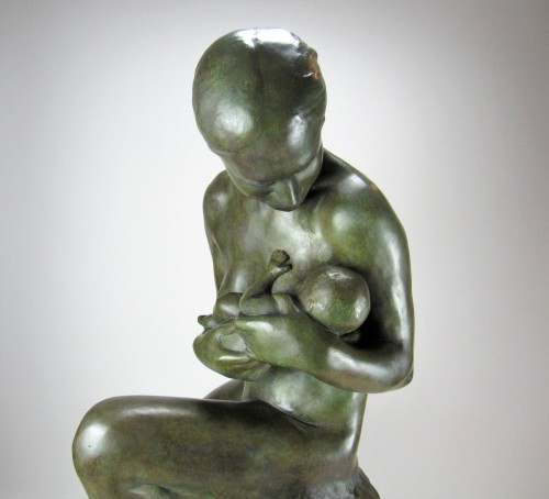Sculpture  - Maternity - Pierre de Soete (1885-1948)
