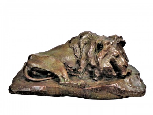 Old Lying Lion - Josuë Dupon (1864-1935)